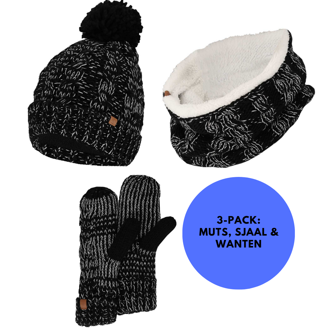 Ski winterset dames - Fashion - Colsjaal/Handschoenen/Muts