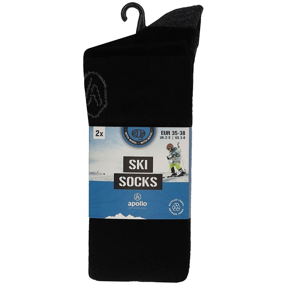 Skisokken Kinderen – Plain – Unisex – 4-Pack