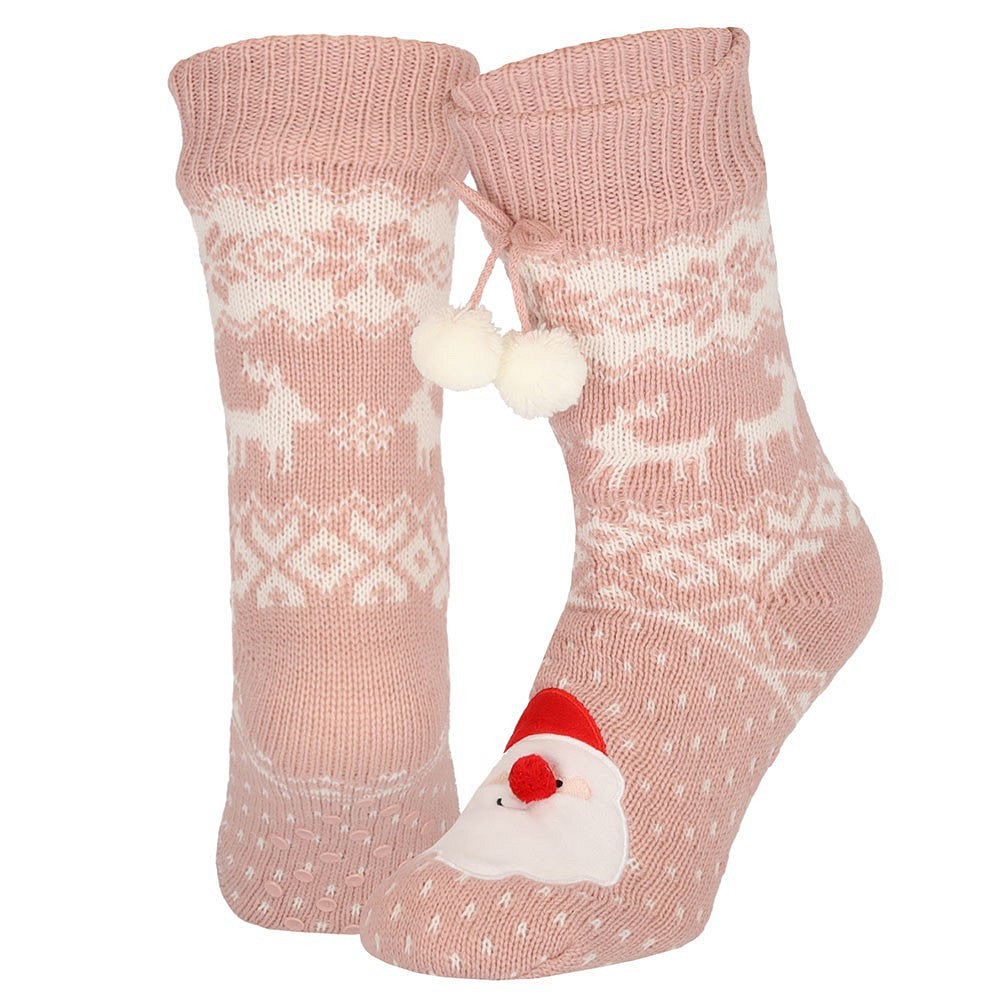Huissokken kerst dames - Pompons - One Size