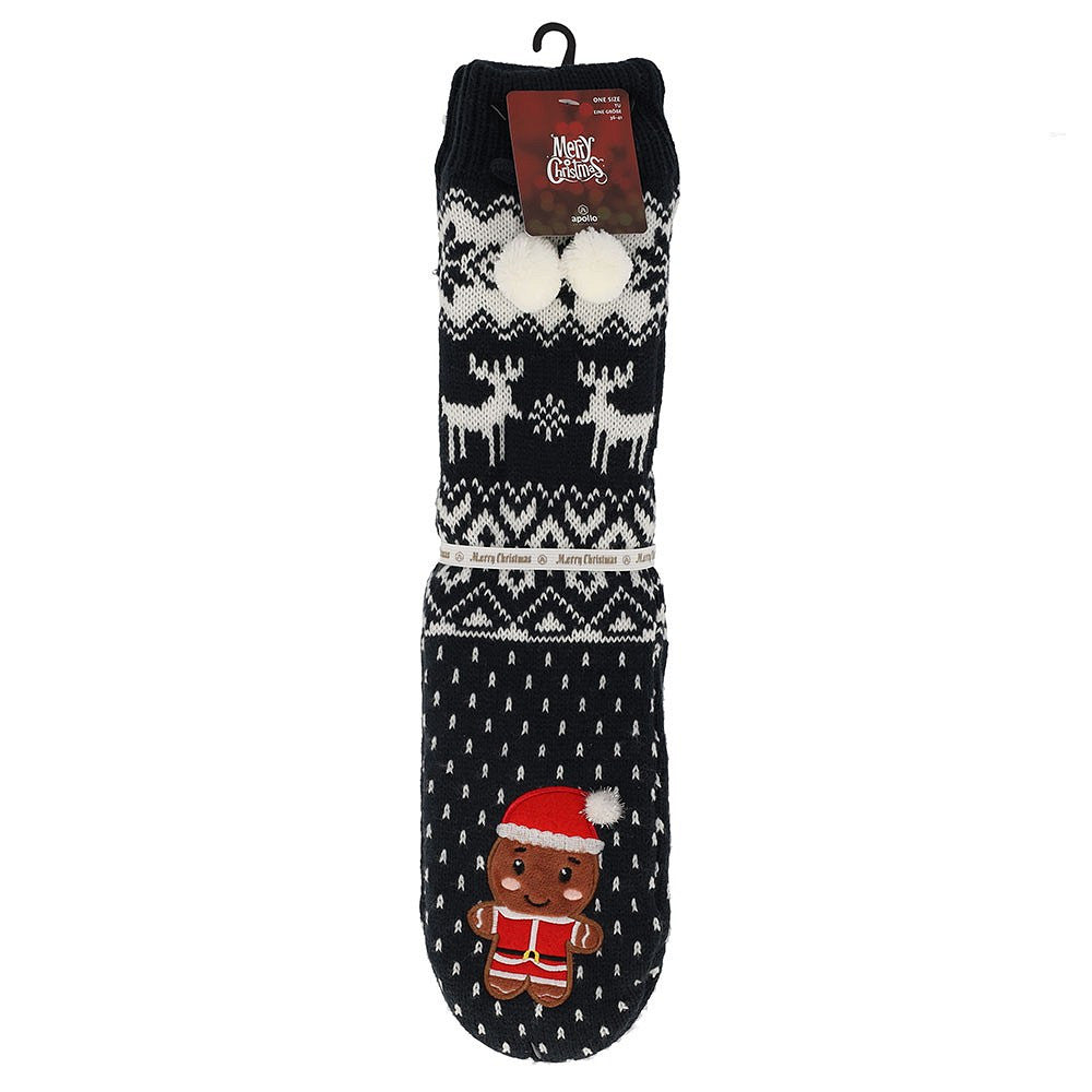 Huissokken kerst dames - Pompons - One Size