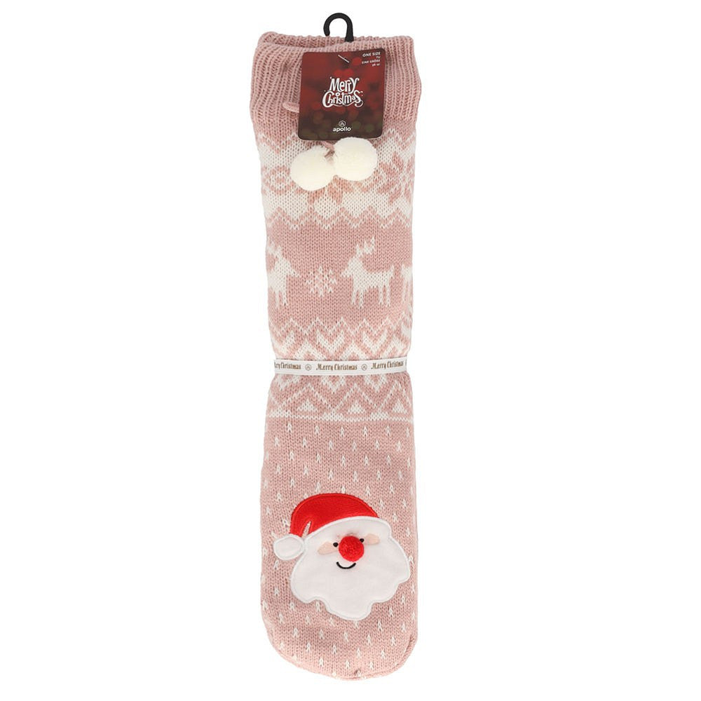 Huissokken kerst dames - Pompons - One Size