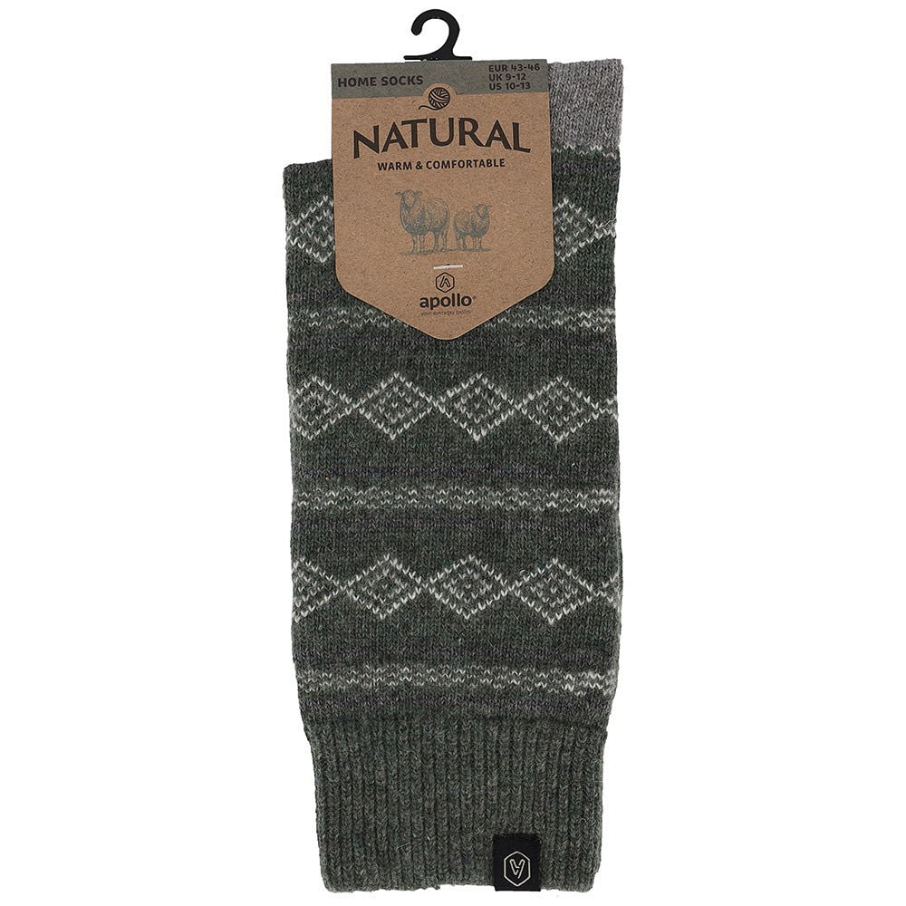 Huissokken Heren - Fashion - Natural Wool