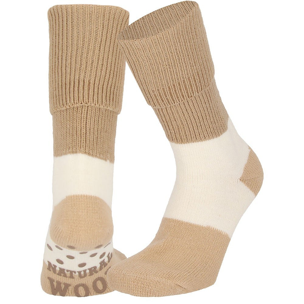 Gebreide Huissokken Dames - Antislip - Ribbed