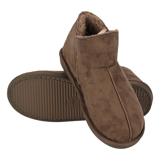 Hoge sloffen dames - Suede - Taupe