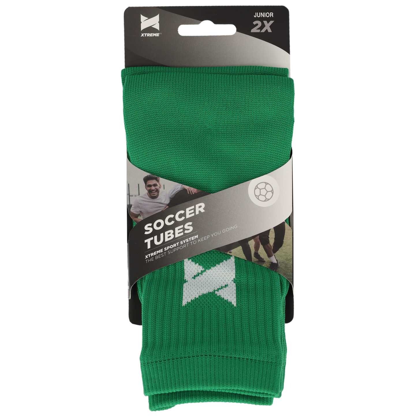 Voetloze voetbalsokken - Groen - 2-Paar