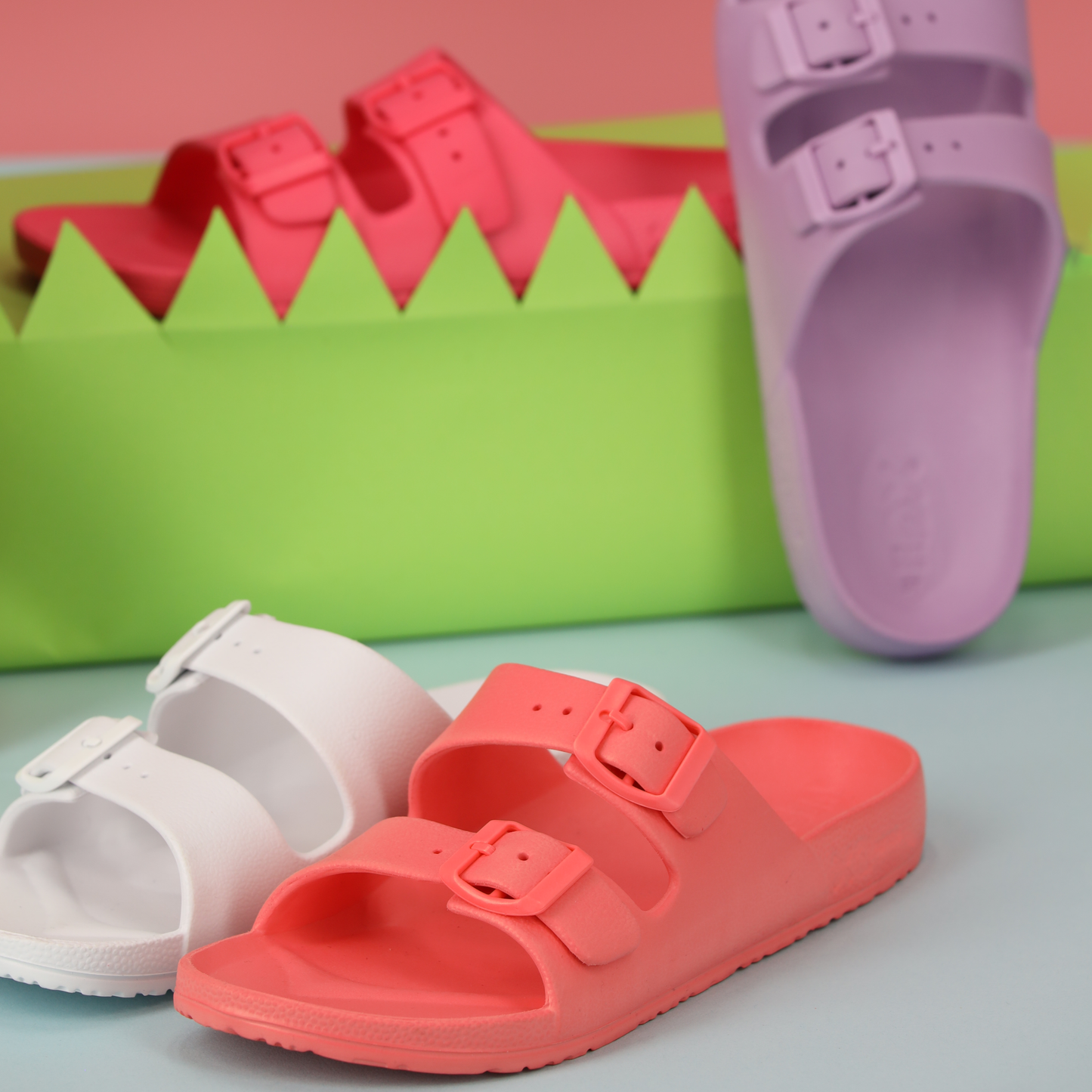 Sandalen dames - Dames slipper - Peach