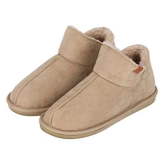 Hoge sloffen dames - Suede - Beige