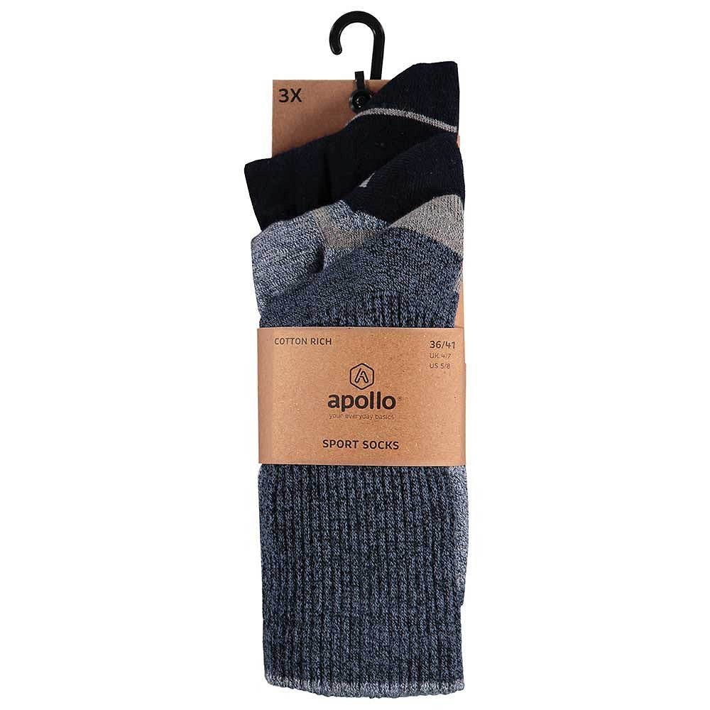 Sportsokken casual multi blauw