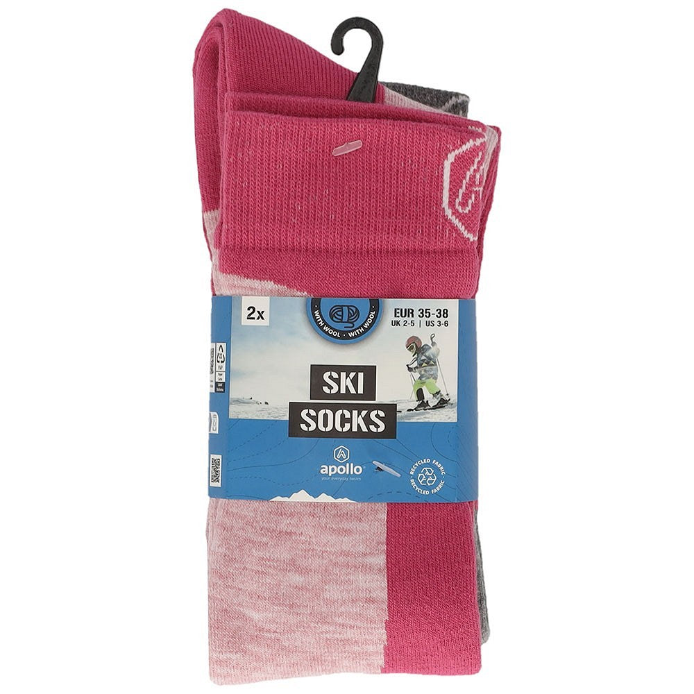 Unisex skisokken voor kinderen - 6-Pack - Voordeelpakket