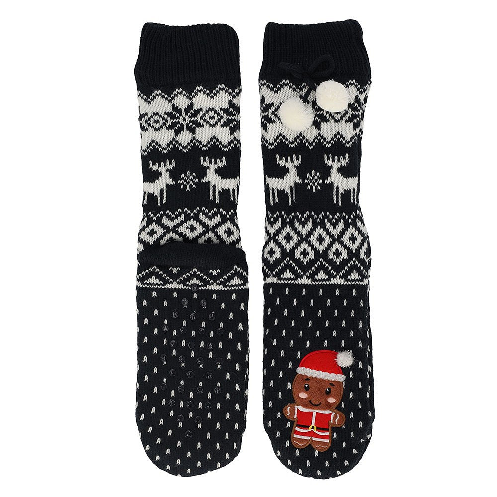 Huissokken kerst dames - Pompons - One Size