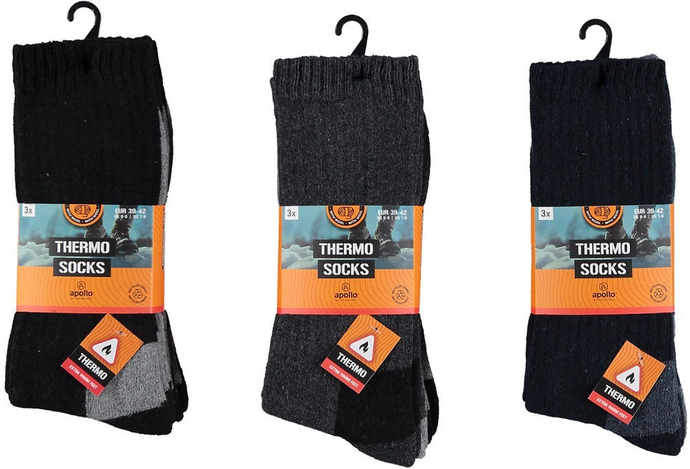 Thermo Wandelsokken - Unisex - 6-Pack Voordeelpakket