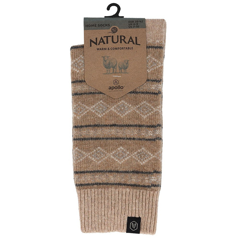 Huissokken Heren - Fashion - Natural Wool
