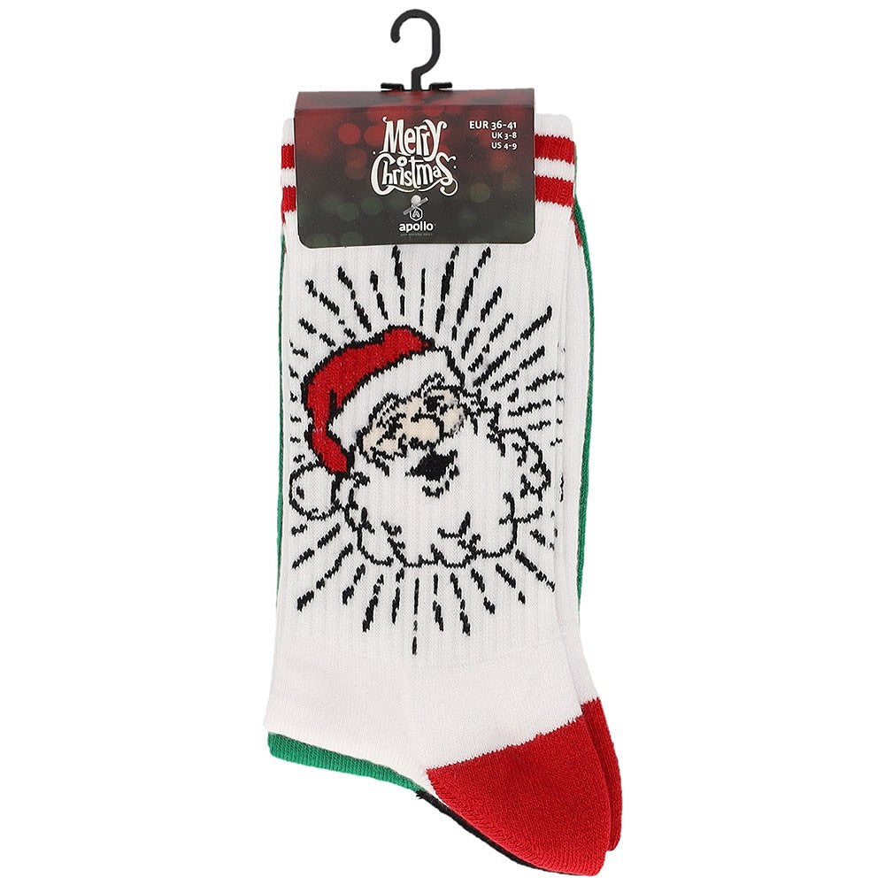 (Sports) Chaussettes de Noël unisexes - Semelle en éponge