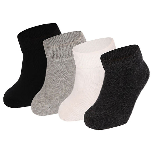 Baby-Antirutschsocken - 4er-Pack - Frottee-Futter
