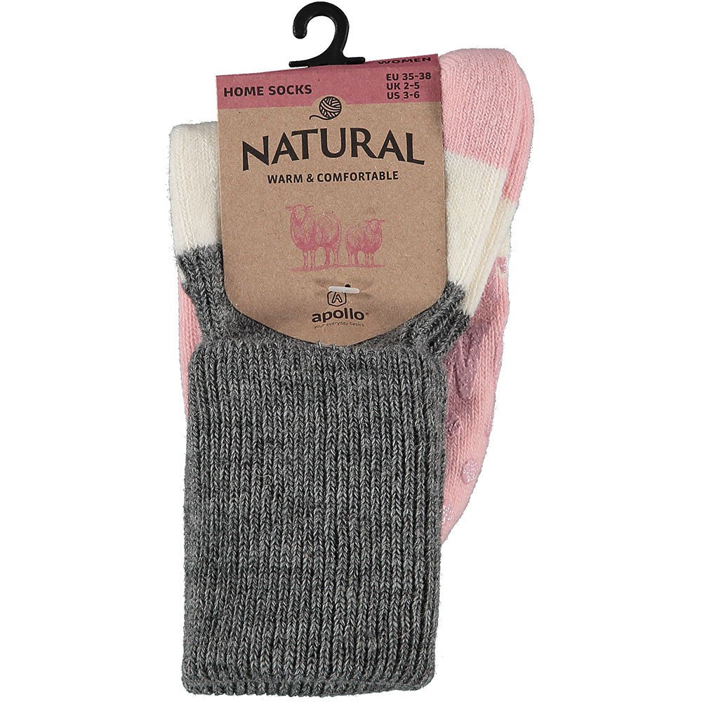 Gebreide Huissokken Dames - Antislip - Ribbed