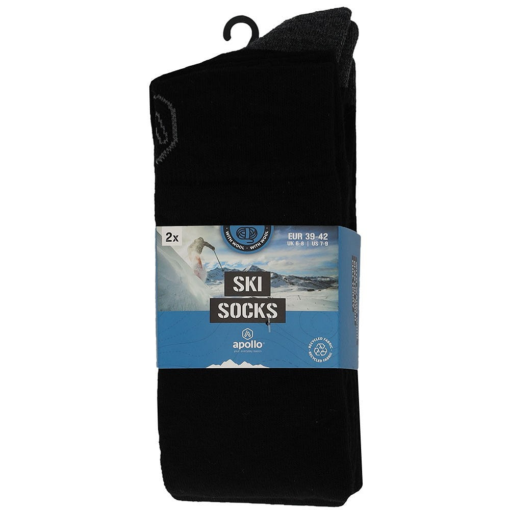 Skisocken Unisex - einfarbig - Frotteesohle - 6er-Pack - Sonderpackung