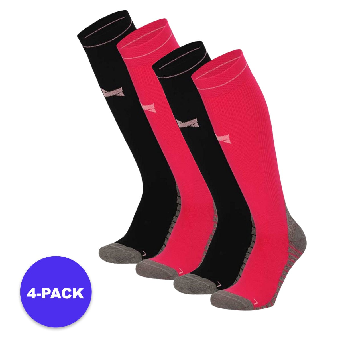 Hardloop/Compressie sokken - 4-Stuks