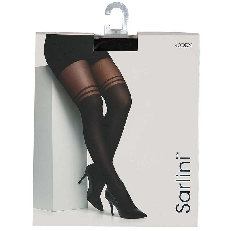 Sarlini - Dames fantasie legging - Strepen - 40 Denier