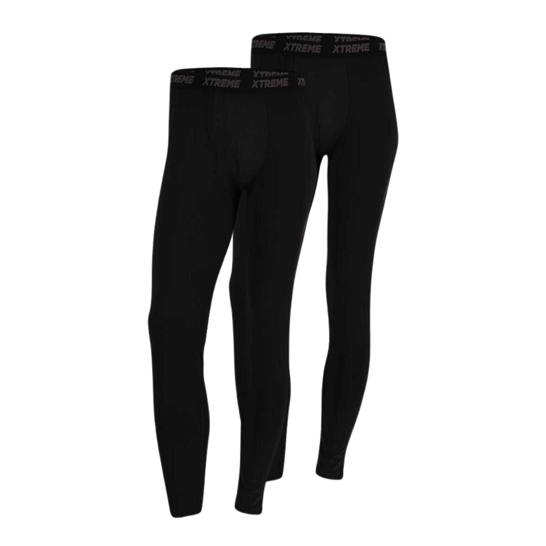 Thermolegging heren Baselayer zwart – Xtreme – voordeelpakket van 2