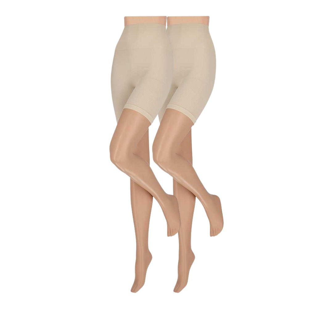 Kurze Leggings Damen – Gerippt – 2er-Pack