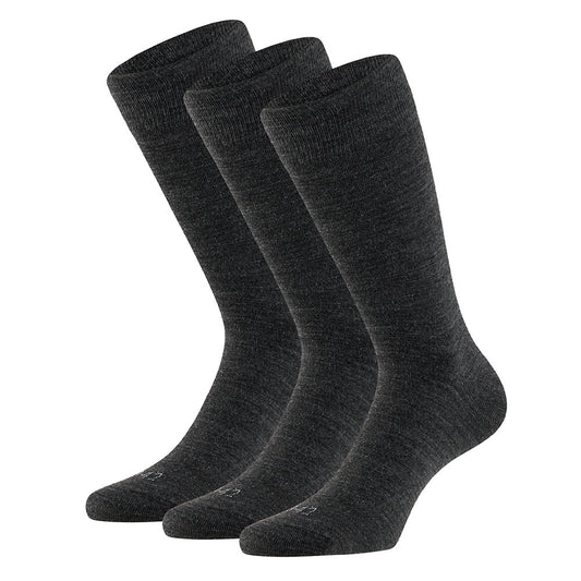 Merino Wollen Sokken - Unisex - Antraciet - 3-Pak