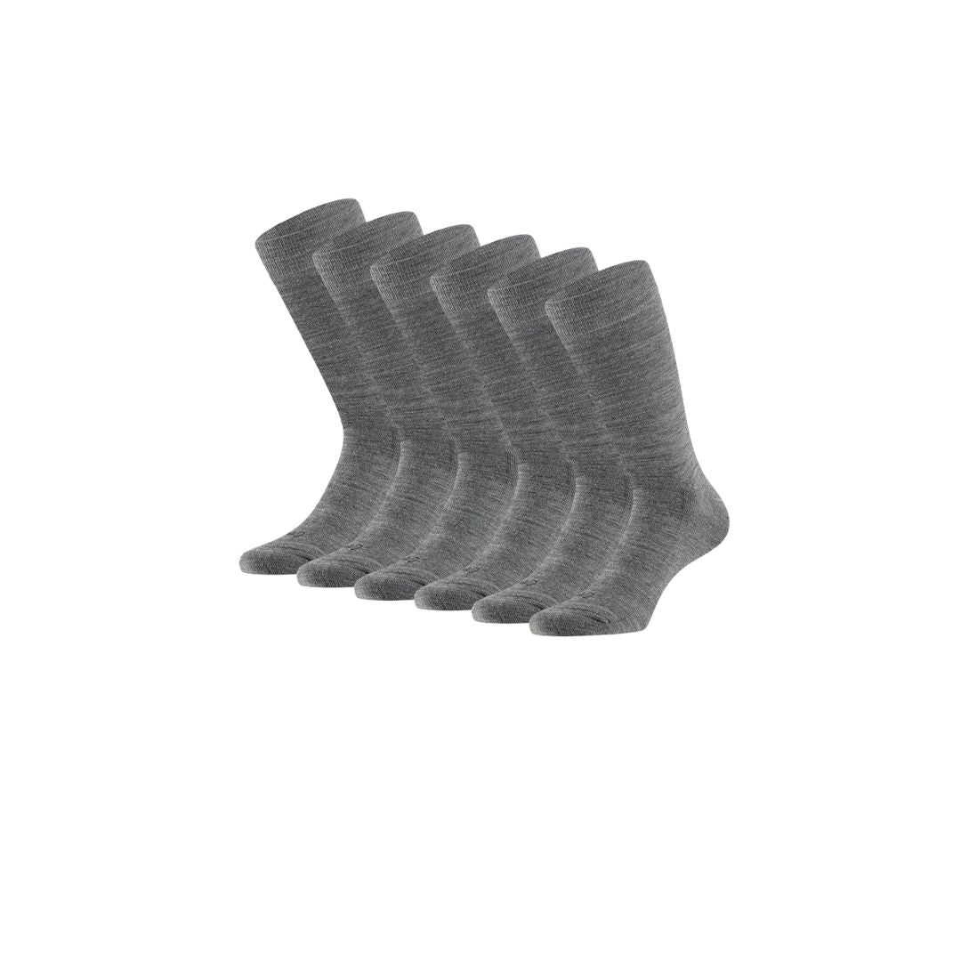 Merinowolle Socken unisex - Frotteesohle - 6er-Pack