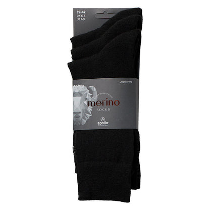 Merinowolle Socken unisex - Frotteesohle - 6er-Pack