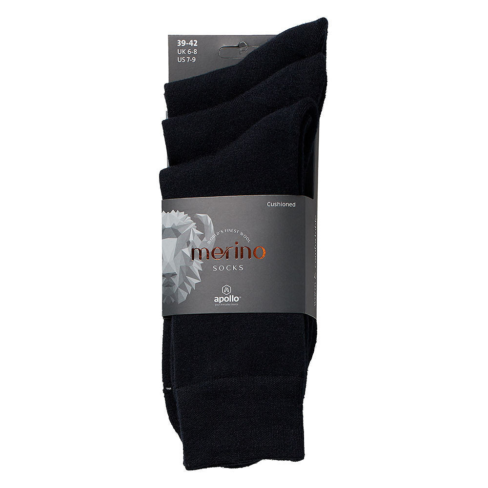 Merinowolle Socken unisex - Frotteesohle - 6er-Pack