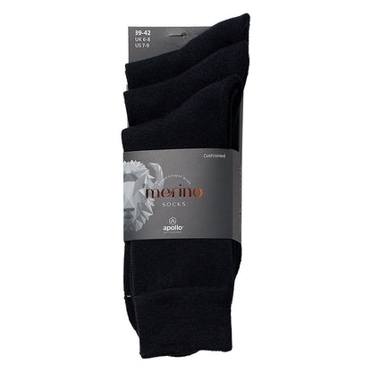 Merinowolle Socken unisex - Frotteesohle - 6er-Pack