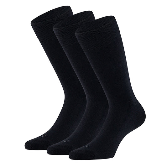 Merino wollen sokken unisex - Badstof zool - Navy