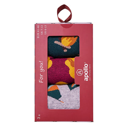 Chaussettes homme boîte cadeau camping