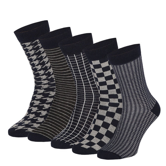 Katoenen sokken - Heren - Ruitmotief - 10-Pack