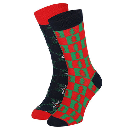 Kerstsokken heren in kerstbal - 6-Pak - Multi Colors