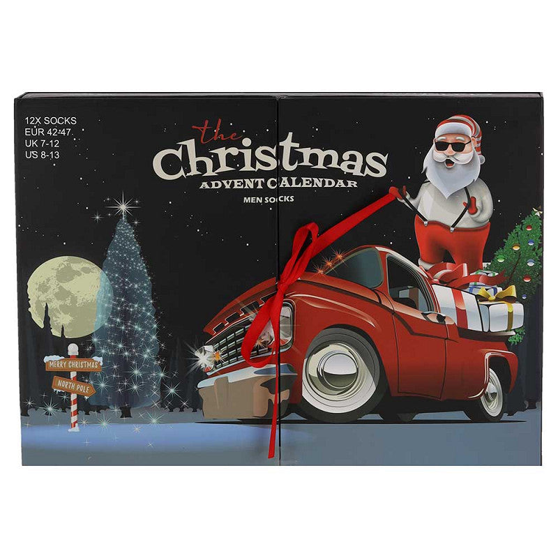 Adventskalender - Herren - Weihnachten - Größe 42/47 - 12-Paar