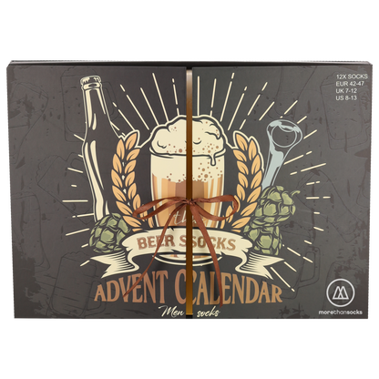 Kerst adventskalender - Heren - 12-Paar - Bier