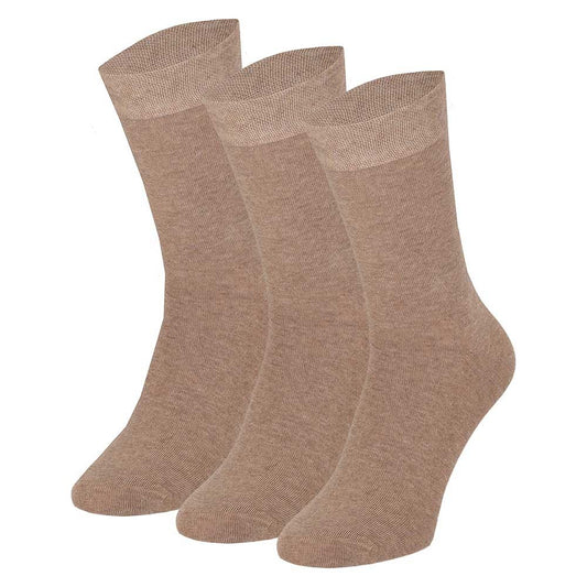 Chaussettes en coton pour hommes - Beige moyen