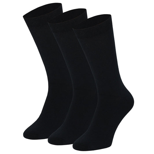 Chaussettes en coton pour hommes - Taille 47/50 - Bleu marine - 3-Pak