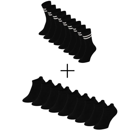 Sneakersocken aus Bio-Baumwolle – Beige – 12er-Pack