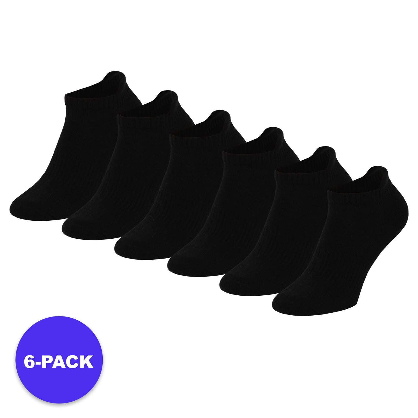 Sneaker Sportsokken Basic - 6-Pack - Voordeelpakket