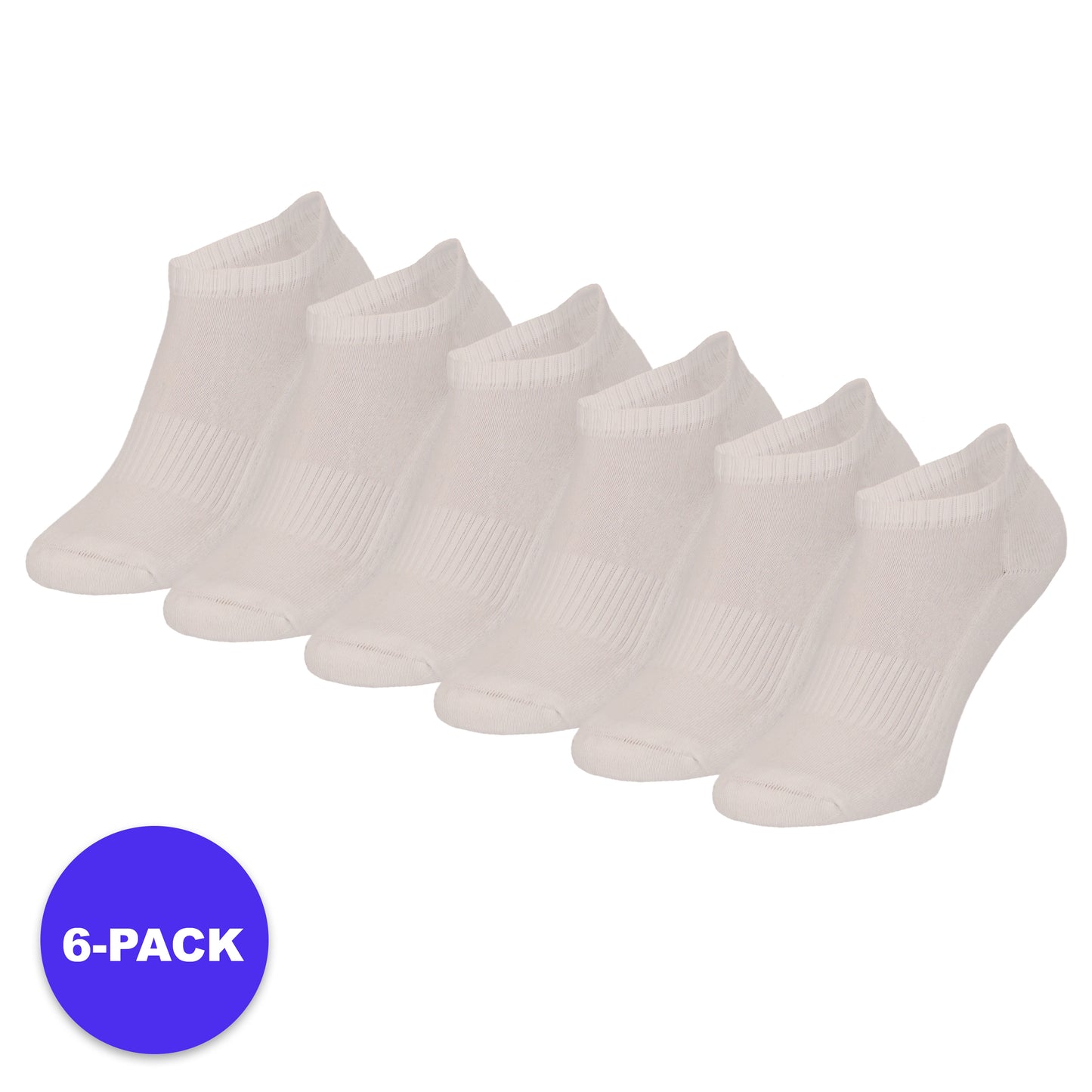 Sneaker Sportsokken Basic - 6-Pack - Voordeelpakket