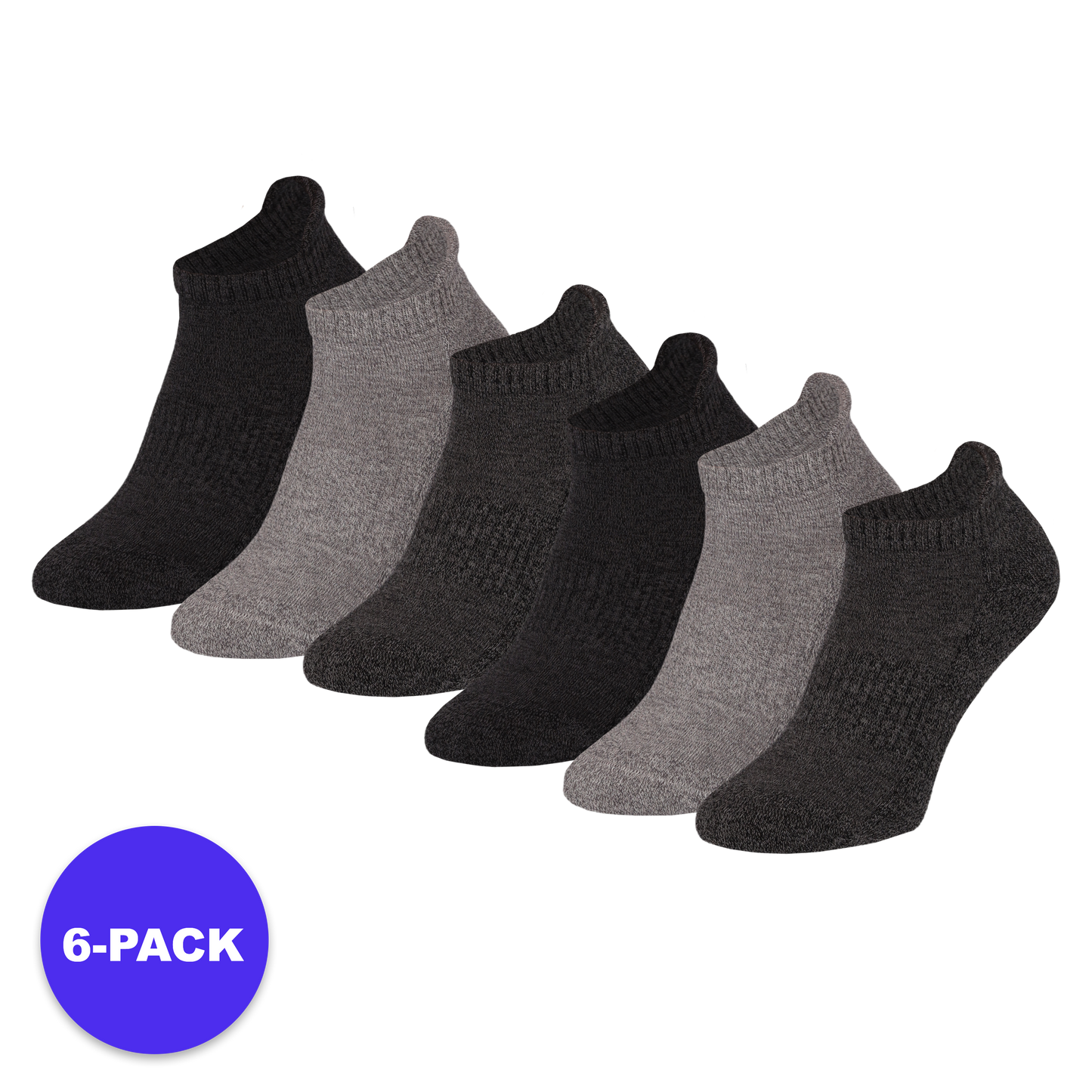 Sneaker Sportsokken Basic - 6-Pack - Voordeelpakket