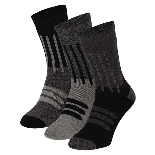 Lässige Frotteesocken - Multi Black (3er-Pack)