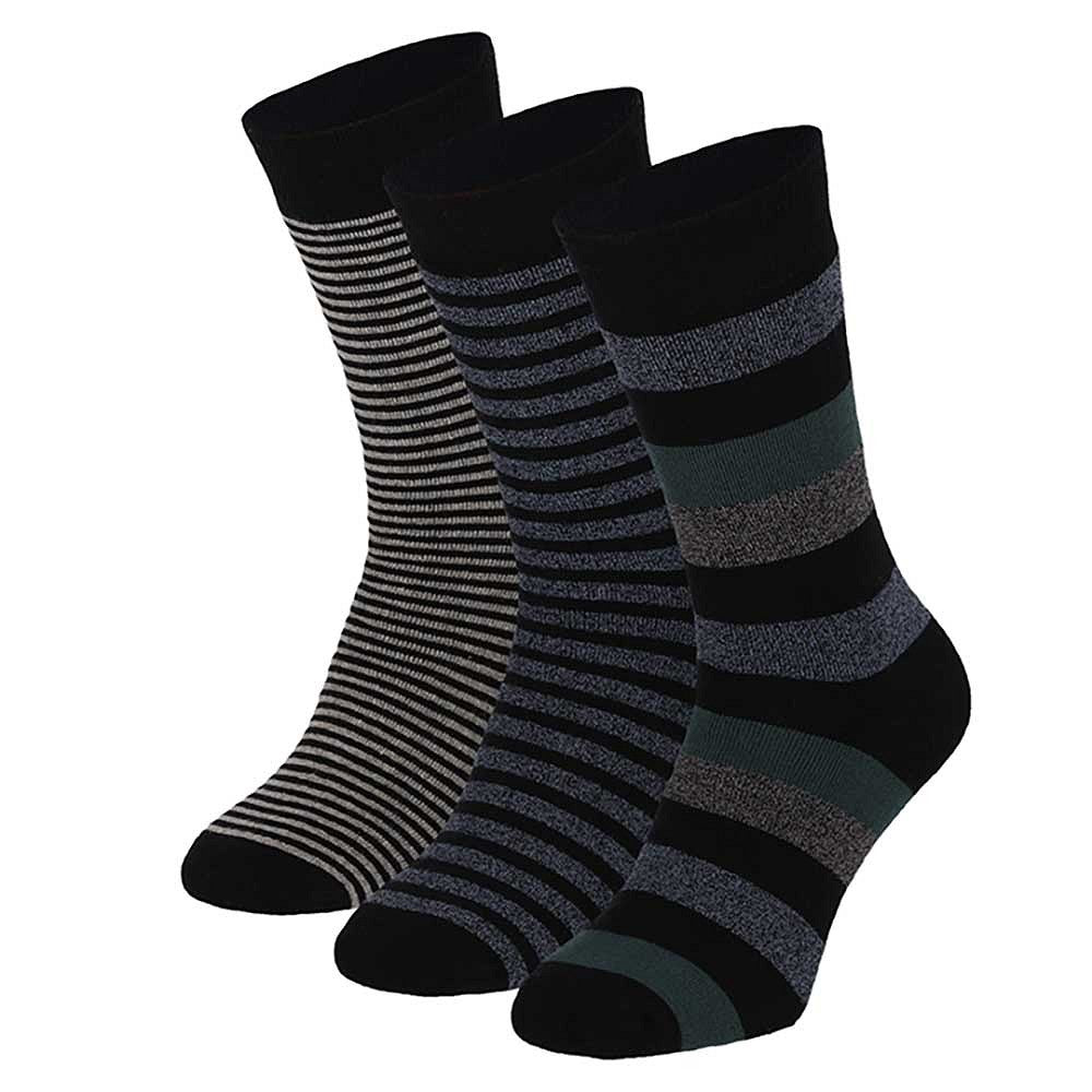 Frotteesocken Mode - Multi schwarz (3er-Pack)