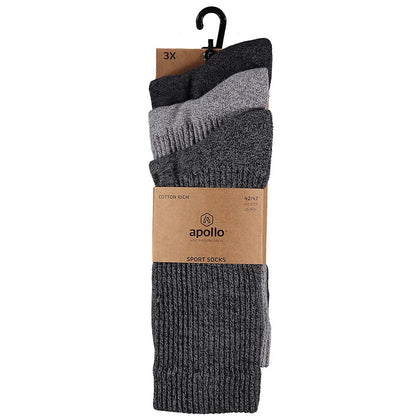 Chaussettes de sport unisexes multi-noires