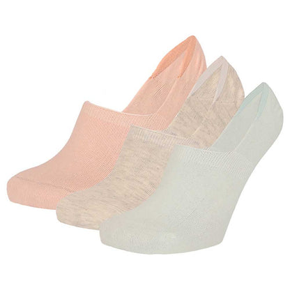 Dames Footies - No Show - Pastel - 3-Pak