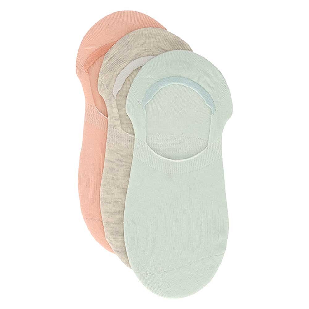 Dames Footies - No Show - Pastel - 3-Pak