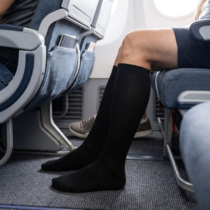 Chaussettes de compression Modal - Chaussettes de vol - 2-Pak