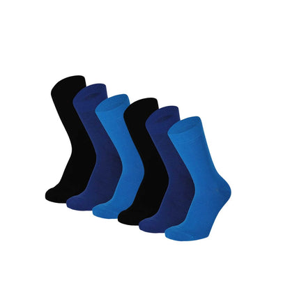 Bamboe sokken  - Kleurvol - Unisex - 6-Pack - Multi Blauw
