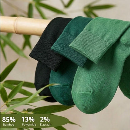 Bambussocken – Bunt – Unisex – 3er-Pack – Multi Grün