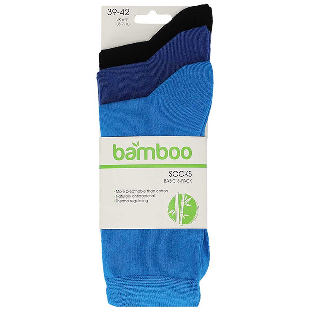 Bamboe sokken  - Kleurvol - Unisex - 6-Pack - Multi Blauw
